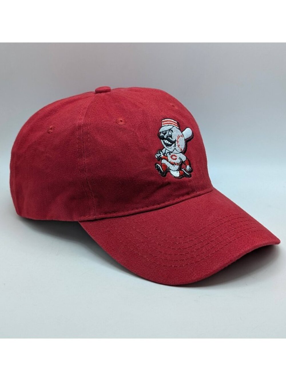 Cincinnati Reds Mr. Redlegs Mascot Hat Cap Adjustable Strap Back Red Adult Size